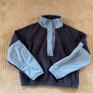 Athleta Dark Blue and Light Blue Fleece Pullover worn once.
